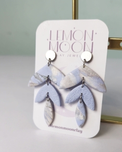 Zimowe sople kolczyki wiszące  