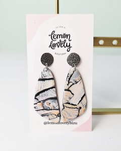 Malowane kolczyki wiszące  długie