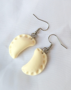 Kolczyki wiszące pierogi 