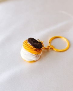 Brelok ptyś z czekoladą do kluczy 