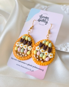 Mazurek z karmelem wielkanocne kolczyki