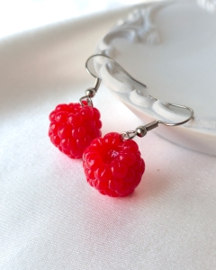 Kolczyki wiszące maliny