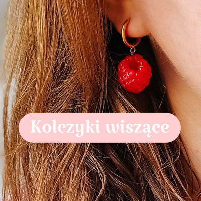 Kolczyki wiszące z modeliny